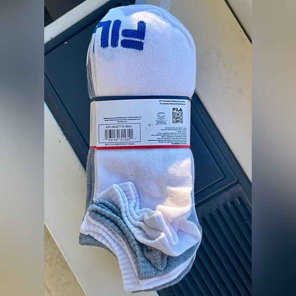 Fila Men's Gray And White No Show Socks 12 Pairs Brand NEW In PACKAGE - Picture 9 of 9